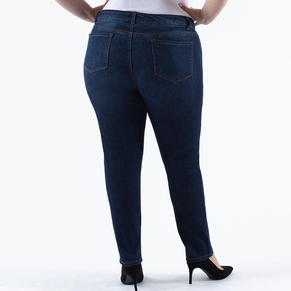 Measure & Made Classic Blue Skinny Ankle Jeans - Picture 13 of 13